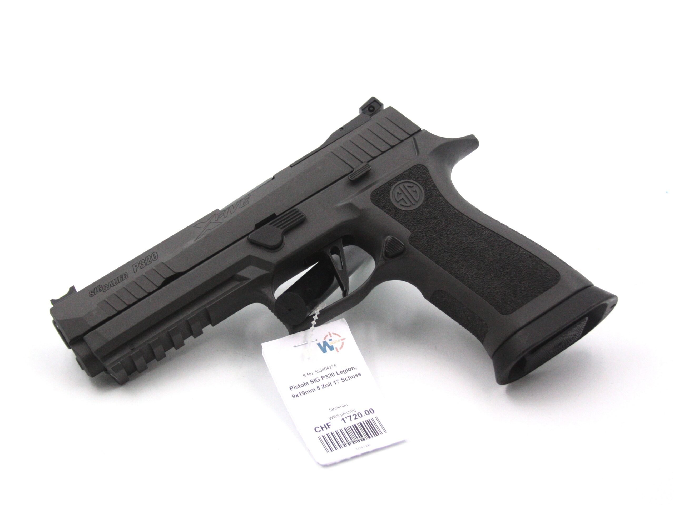 Pistole_SIG_P320_Legion_Bild1_104126 Pistole SIG P320 X-Five Legion, 9x19, 5" Lauf, 17 Schuss – Bild 1