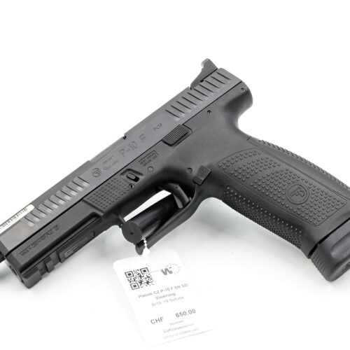 Pistole CZ P-10 F SR, 9x19, 19 Schuss, Gewindelauf
