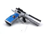 Pistole Tanfoglio Stock III Ltd Custom Silver, blau, aufgerüstet, 9x19, DA/SA, Optic Ready – Bild 2