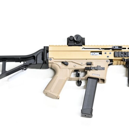 SL Gewehr B&T APC9 PRO G, Coyote Tan, 9x19, für Glock 9mm Magazine, Aimpoint Acro P-2