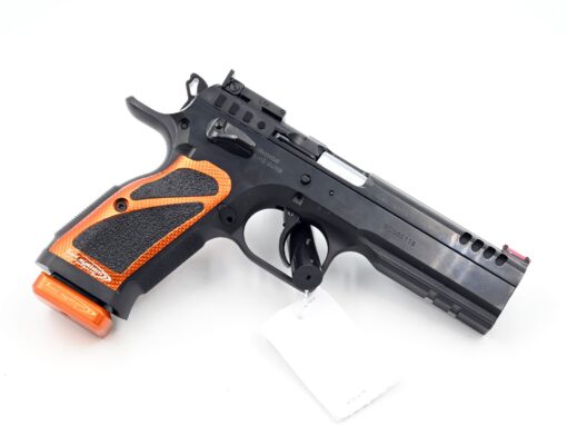 Pistole Tanfoglio Stock III, Orange, aufgerüstet, 9x19, DA/SA, Optic Ready – Bild 2