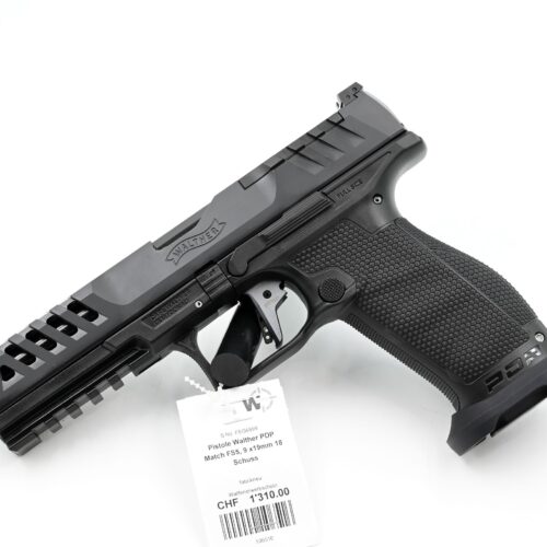 Pistole Walther PDP 5" Match Polymer, 9x19, 18 Schuss, Optic Ready