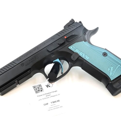 Pistole CZ Shadow 2 Single Action, 9x19, 19 Schuss, 2 Magazine, SA