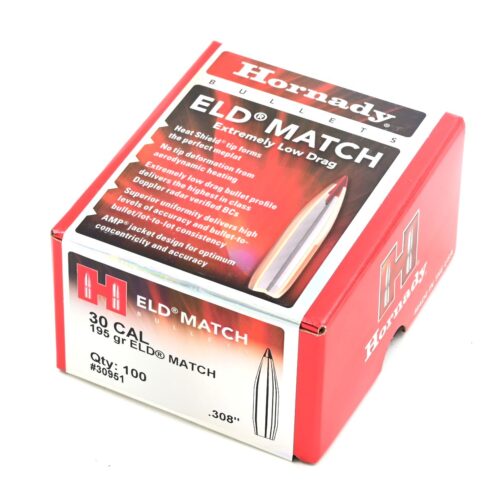 Büchsengeschosse, Hornady .308 ELD-Match, 195gr, 100Stk, .300 Win. Mag.