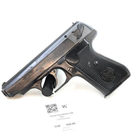 Pistole Sauer & Sohn H38, Occ., 7.65 Browning