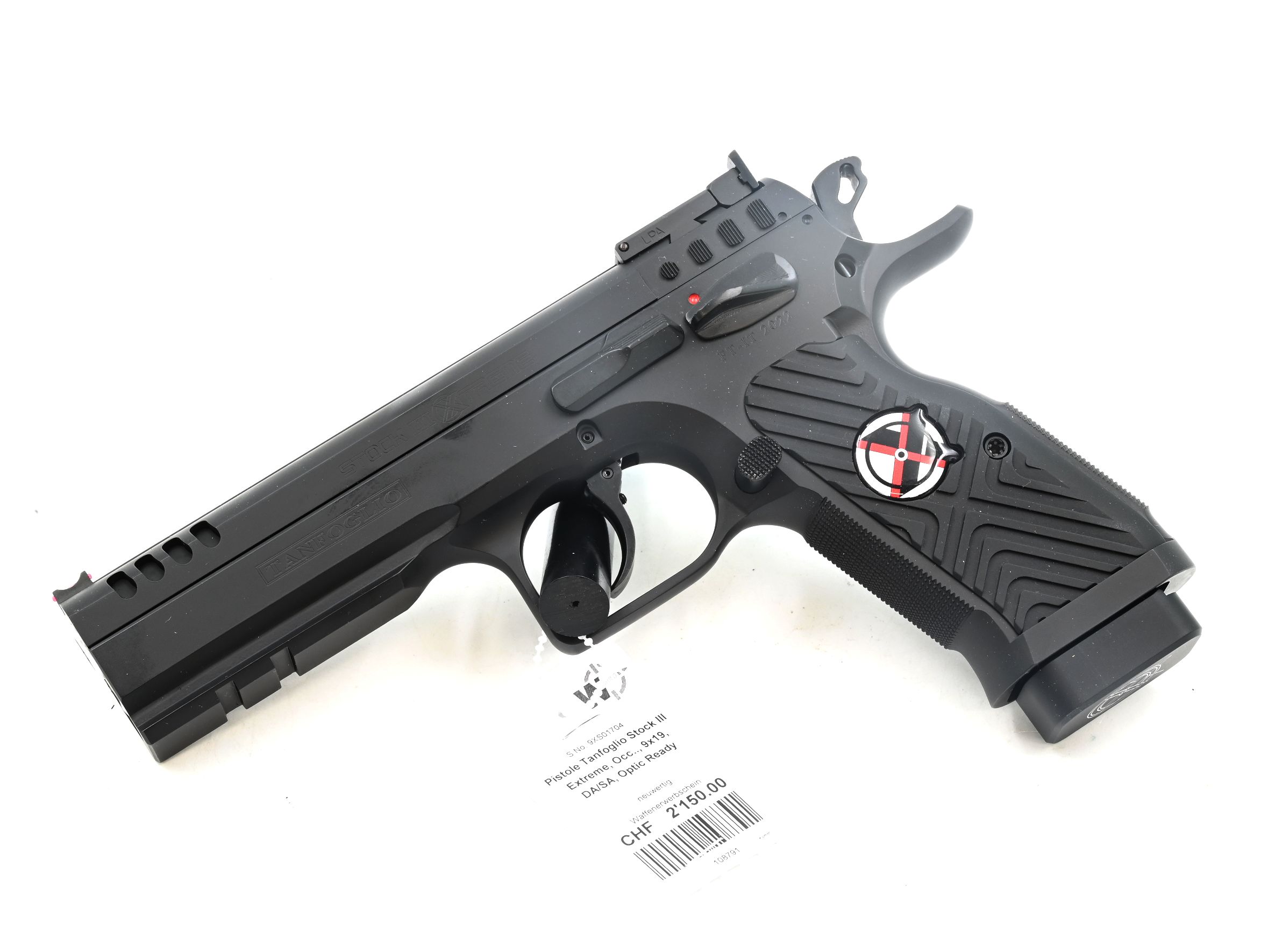 waffen-ingold.ch Pistole Tanfoglio Stock III Extreme, Occ.., 9x19, DA/SA, Optic Ready – Bild 1