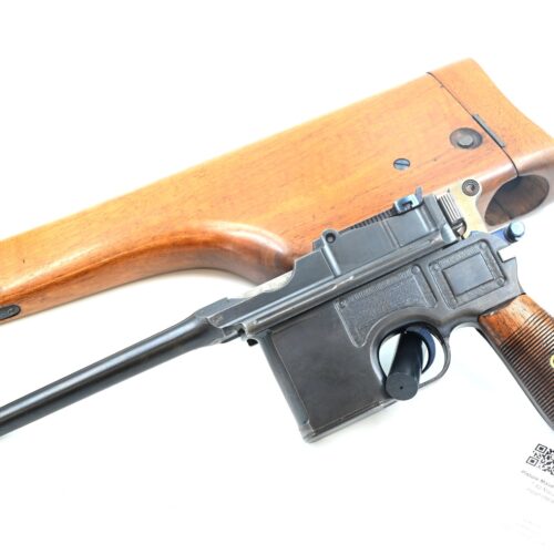 Pistole Mauser C96, Occ., 7.63 Mauser, im Holzhinterschaft