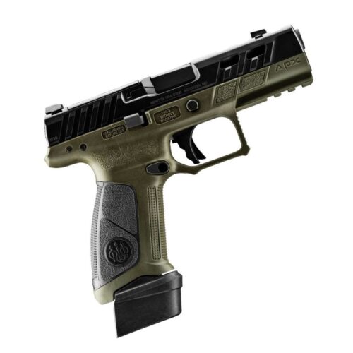 Pistole Beretta APX A1 ported, OD Green, 9x19, OR, 17/19 Schuss, Optics Ready