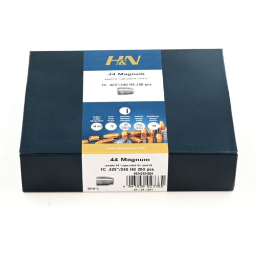 Pistolen/Revolvergeschosse, H+N .429  HS-KS, 240gr, 250 Stk, .44 Mag.