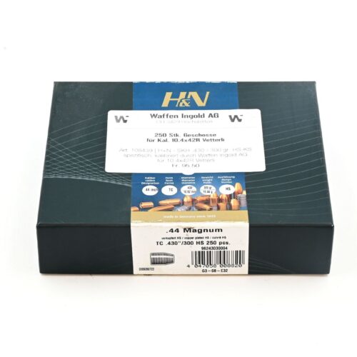 Pistolen/Revolvergeschosse, H+N-SKH .430  HS-KS, 300gr, 250 Stk, 10.4mm