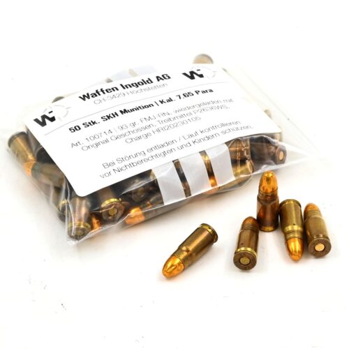 SKH, 7.65 Para, FMJ-RN, 93 gr., 50 Stk.
