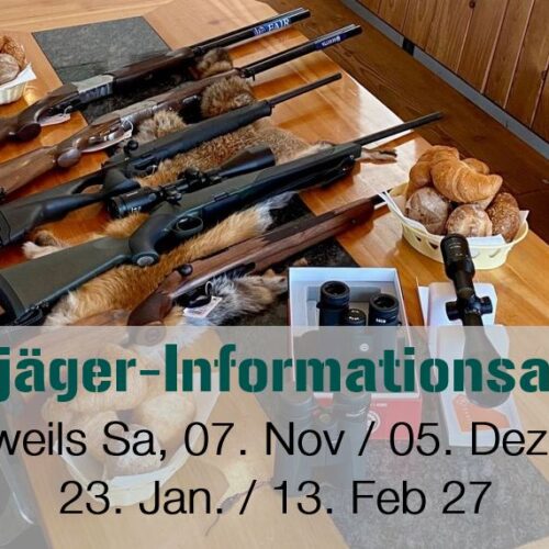 Jagdevent | Jungjäger-Infoanlass bei Kaffee & Gipfeli